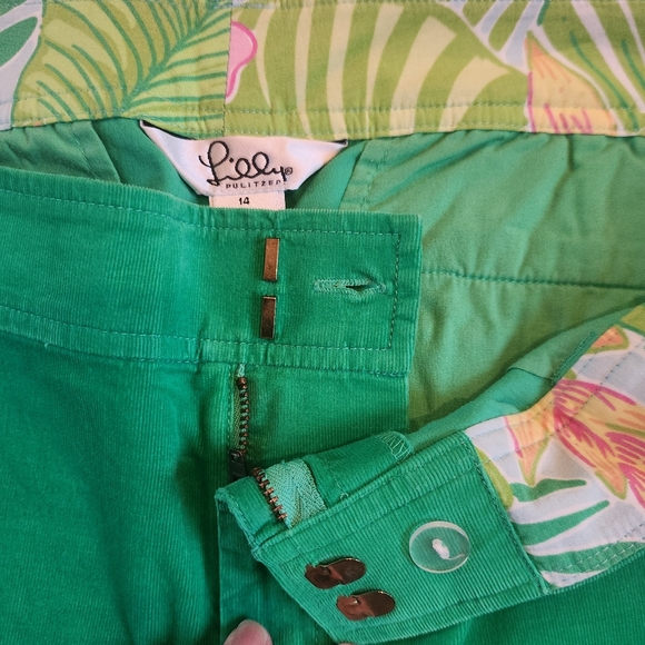 Lilly Pulitzer Green Flare Jeans - Picture 4 of 8